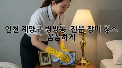 인천 계양구 병방동 🚀 전문 장비 청소, 꼼꼼하게! ✨